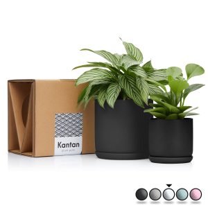 Ceramic Planter Set | Black